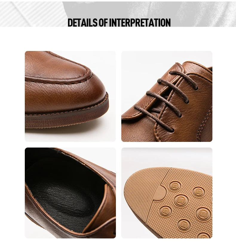 Men's Dress Shoes Classic Casual Business Leather Shoes Men Social Wedding Leather Shoes For Men Oxfords Formal Leather Shoes