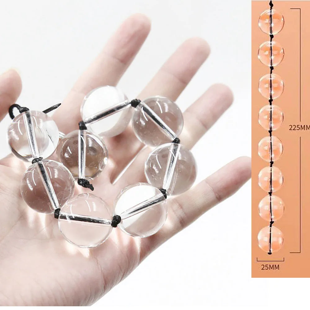 Adult Sex Toys Basic Beads, Smooth Anal Bead, Beginners Play Anal Trainer Toy for Women Couples