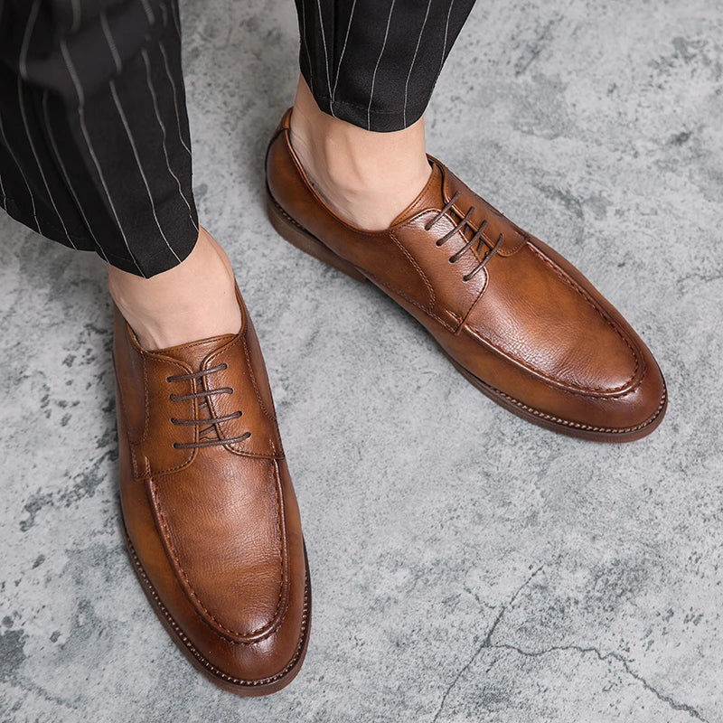 Men's Dress Shoes Classic Casual Business Leather Shoes Men Social Wedding Leather Shoes For Men Oxfords Formal Leather Shoes