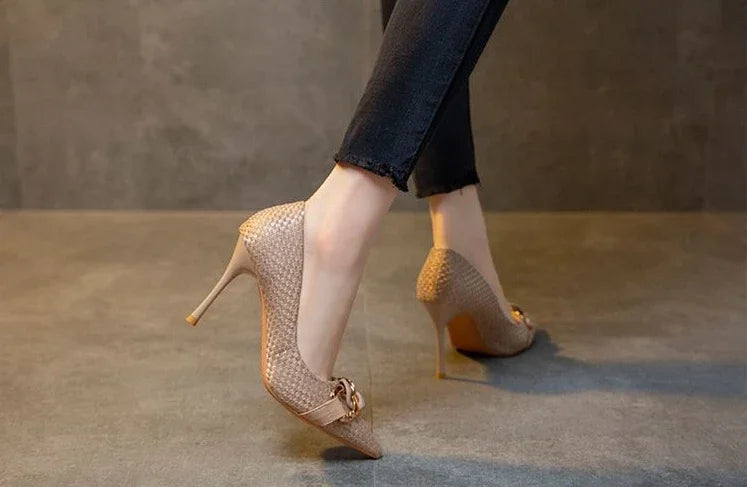 Women's Shoes High Heels Ladies Pumps Casual On Heeled Non Slip Chic And Elegant Hot Trendy Low Price Wholesale Lastest