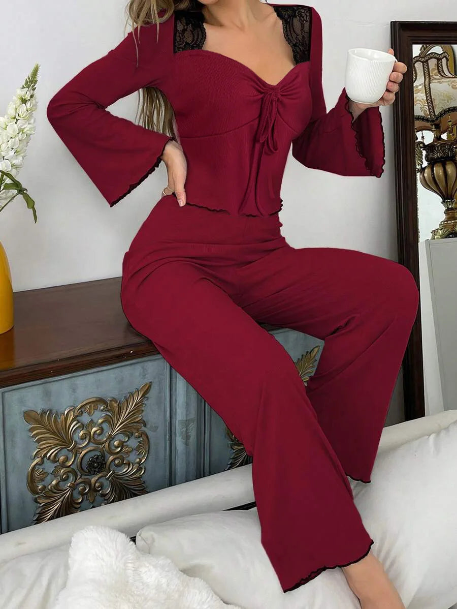 Sleep Shirts Pajamas for Women Pj Sets for Woman Pajama Pants Women's Sleep Wear Sexi Women's Home Clothes Nightgowns Pijama