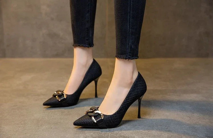 Women's Shoes High Heels Ladies Pumps Casual On Heeled Non Slip Chic And Elegant Hot Trendy Low Price Wholesale Lastest