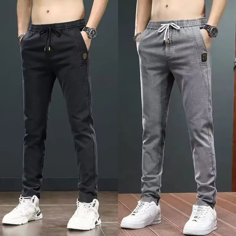 Straight Office Casual Pants Man Cotton Loose Summer Baggy Thin Business Trousers for Men Slacks High Quality Low Price Stylish