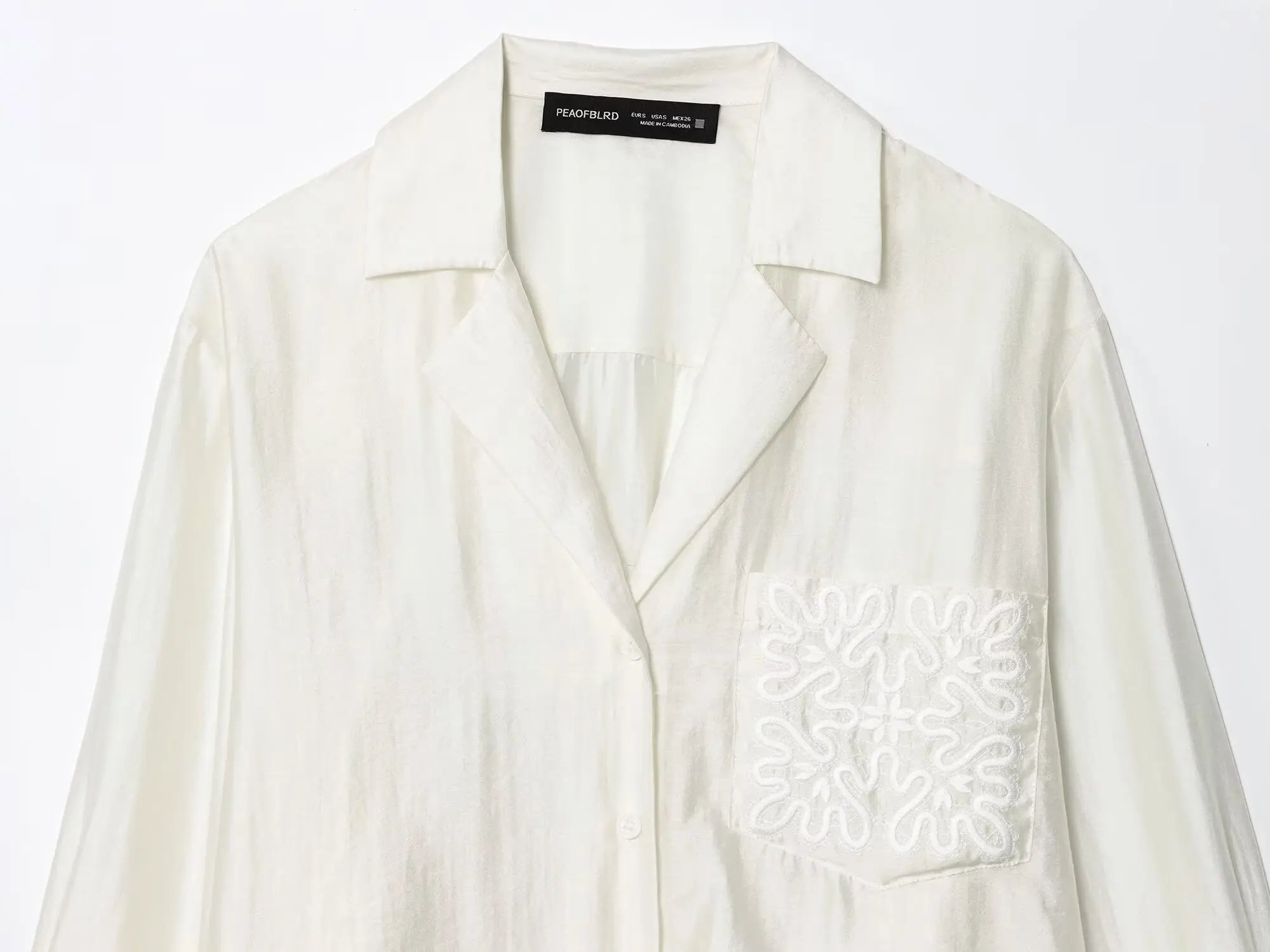 Women's Shirts Autumn 2025 New Fashion Office Shirts Women Chic Pocket Embroidery Retro Elegant Loose Young Blouses Street Tops