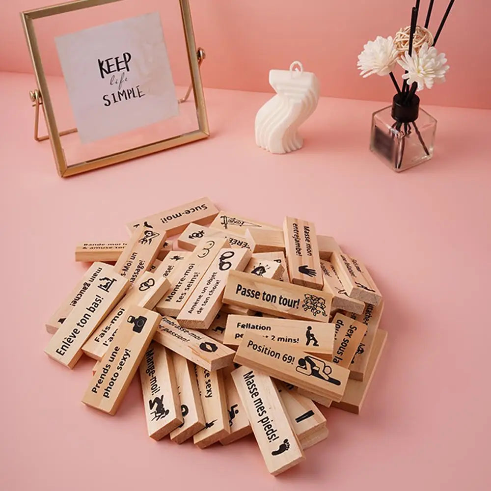Block Tower Game For Adults Sex Toys Wooden Block For Tumbling Tower Stacking Games Erotica Party SM Block
