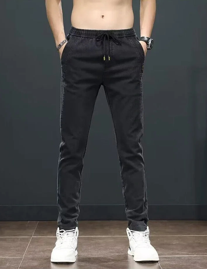 Straight Office Casual Pants Man Cotton Loose Summer Baggy Thin Business Trousers for Men Slacks High Quality Low Price Stylish