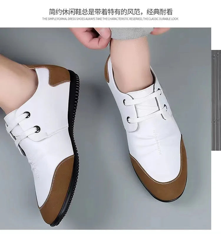 Dress Shoes for Men Casual Business Shoes Men Casual Loafers Office Party Wedding Shoes Leather Men Sapatos Formais Masculinos