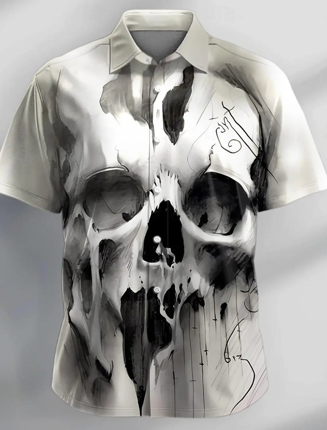 Men's Button Up Shirt Music Notes Collar 3D Print Daily Vacation Long Sleeve Print Clothing Apparel Hawaiian Casual Beach