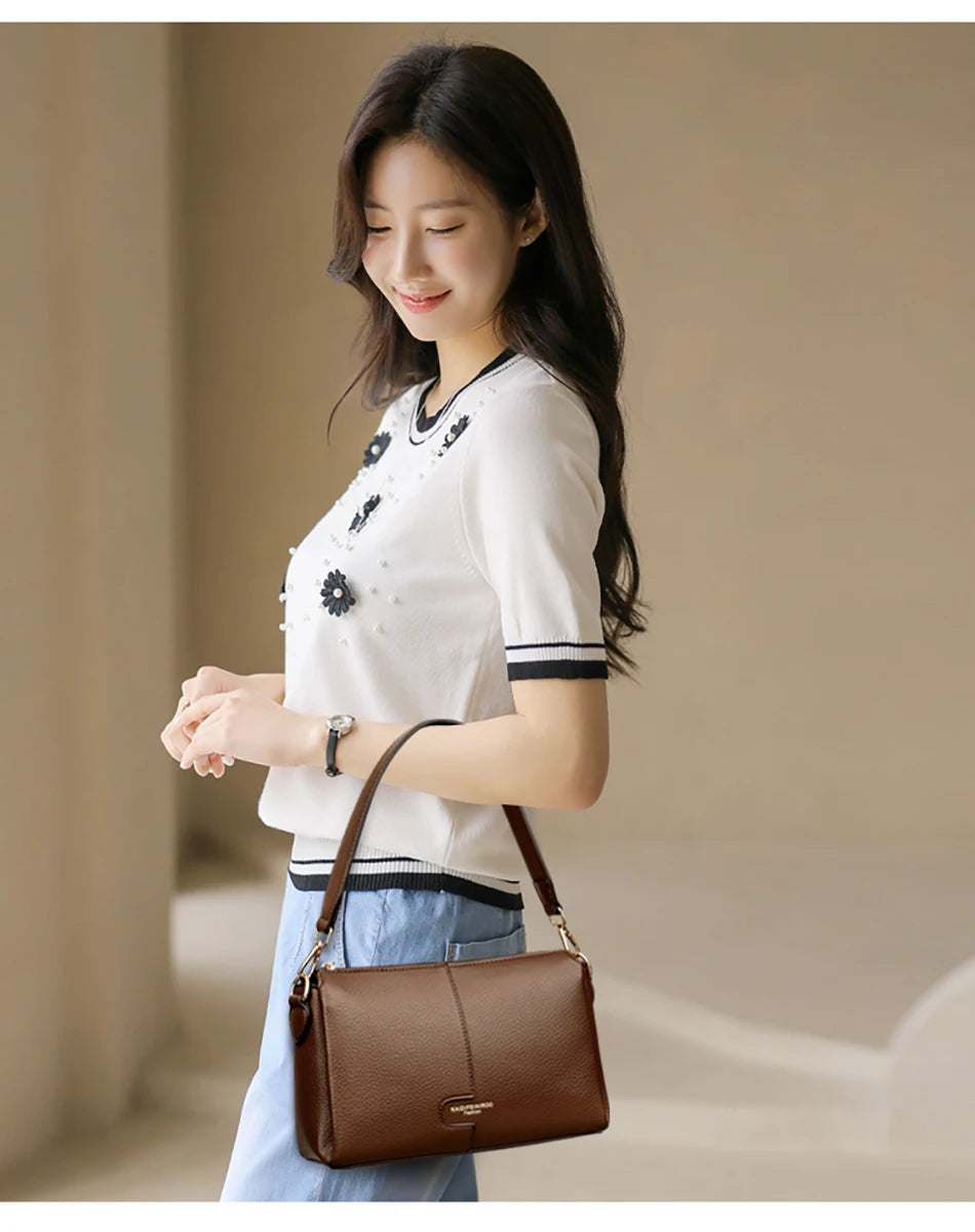 Ladies Hand Crossbody Bags For Women Leather Luxury Purses And Handbags Women Shoulder Bags Designer Bucket Sac