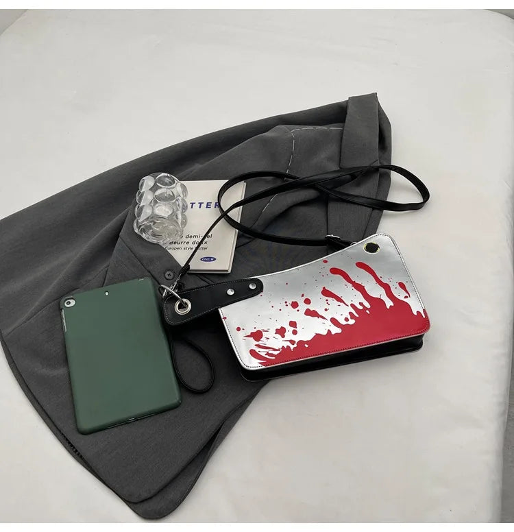 Small Purses And Handbags For Women Unique And Fun Design Leather Crossbody Shoulder Bag Knife Shaped Top Handle Bags Purse
