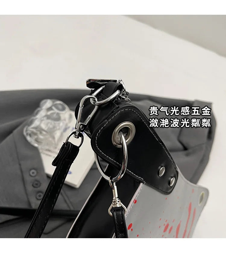 Small Purses And Handbags For Women Unique And Fun Design Leather Crossbody Shoulder Bag Knife Shaped Top Handle Bags Purse