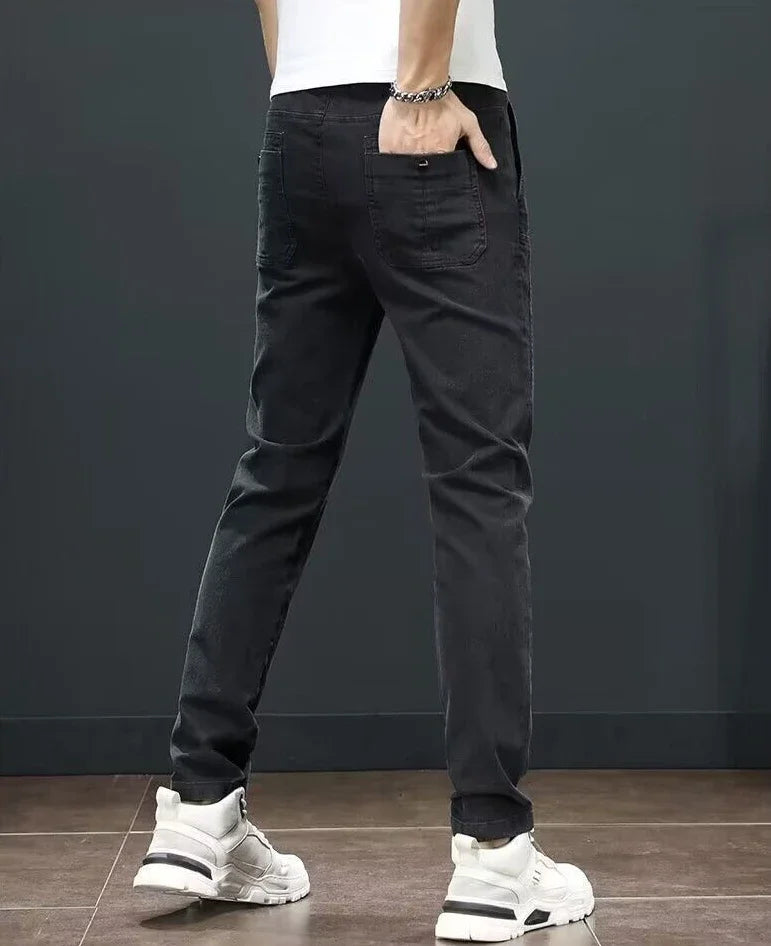 Straight Office Casual Pants Man Cotton Loose Summer Baggy Thin Business Trousers for Men Slacks High Quality Low Price Stylish