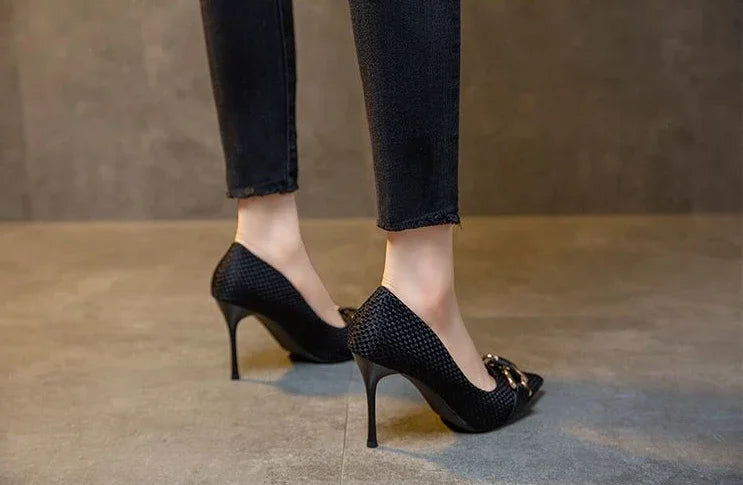 Women's Shoes High Heels Ladies Pumps Casual On Heeled Non Slip Chic And Elegant Hot Trendy Low Price Wholesale Lastest