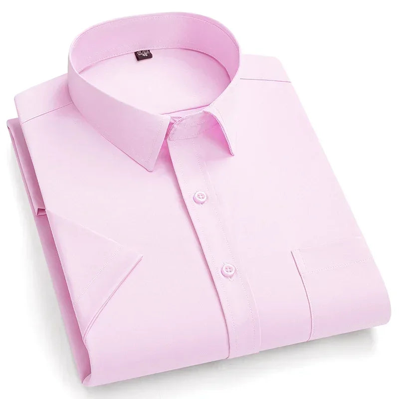 Lynett Lamar Men's Non-Iron Short Sleeve Stretch Shirt — Smart Casual Summer
