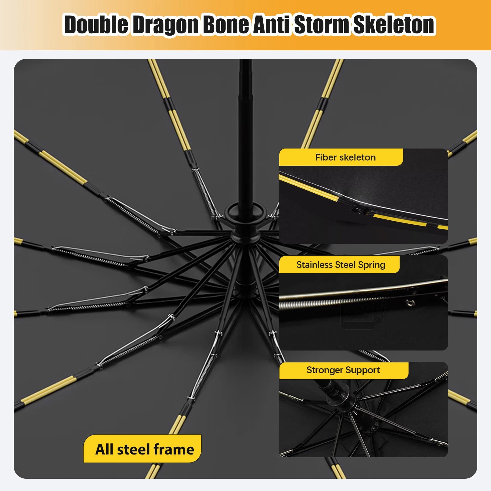 Auto Open Close Umbrella, Large UV Protective & Portable Travel Umbrella, Windproof for Outdoor Activities