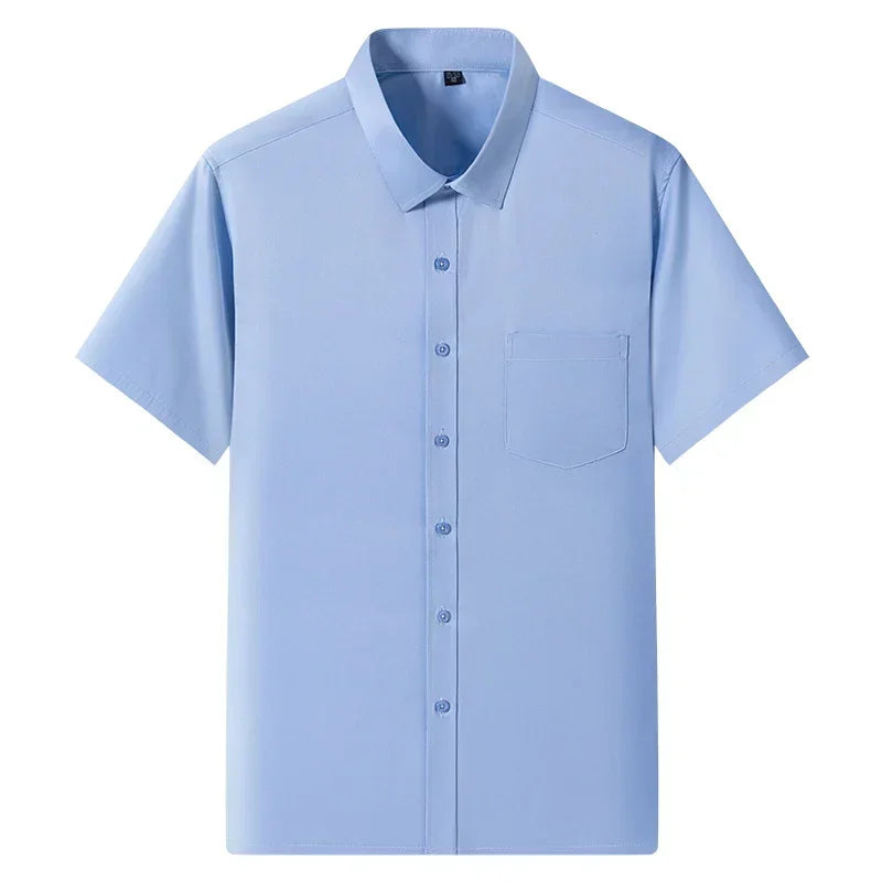 Lynett Lamar Men's Non-Iron Short Sleeve Stretch Shirt — Smart Casual Summer
