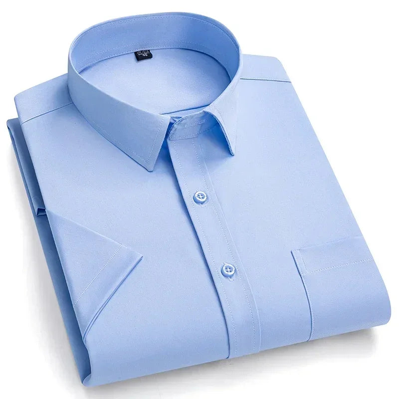 Lynett Lamar Men's Non-Iron Short Sleeve Stretch Shirt — Smart Casual Summer