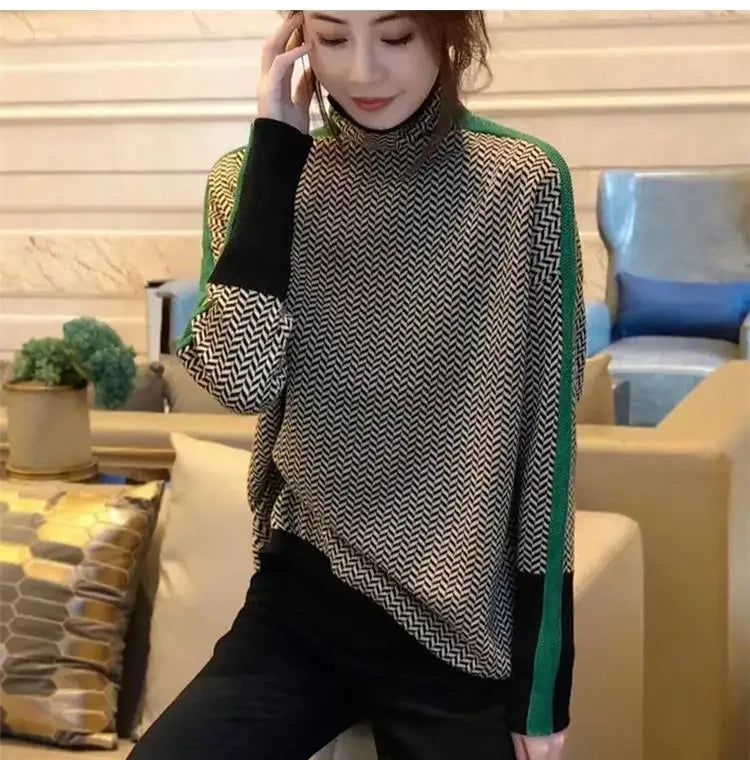 Women Sweater Knitted Turtleneck New Warm Stylish Sweaters Ladies Girl Slim Women Sweaters Pullovers Female Woman Sweater