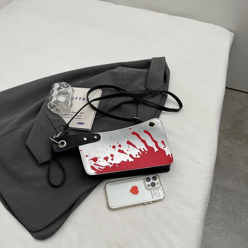 Small Purses And Handbags For Women Unique And Fun Design Leather Crossbody Shoulder Bag Knife Shaped Top Handle Bags Purse
