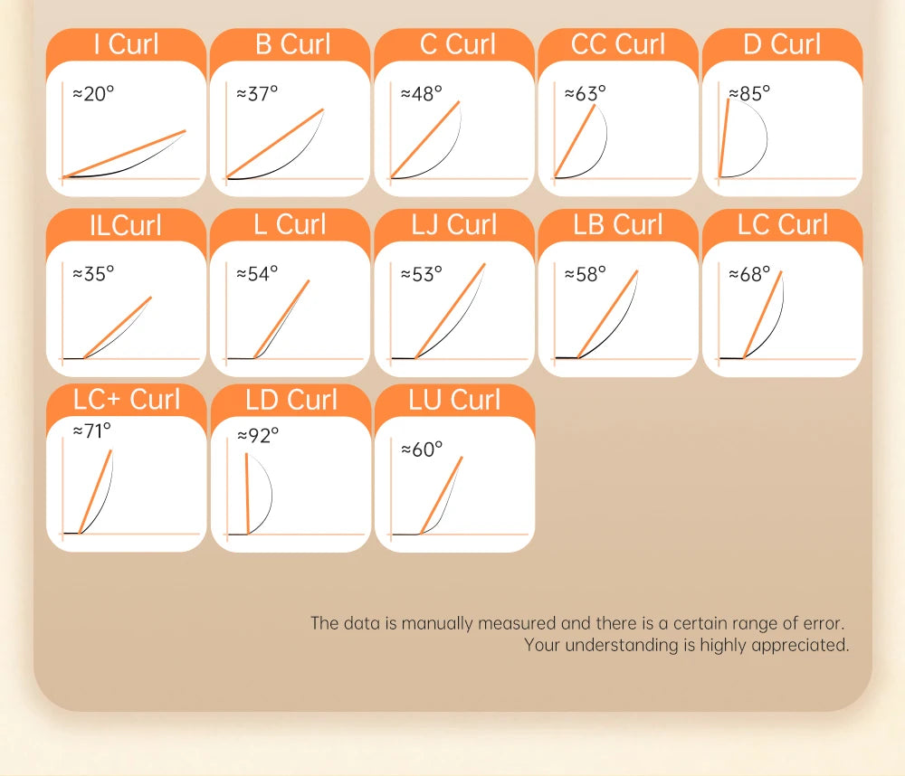 Yelix Camellia Lashes with Adhesive LC LB LJ C D Curl Eyelashes Natural Soft Eyelash Extensions Russian Volume Individual Lashes