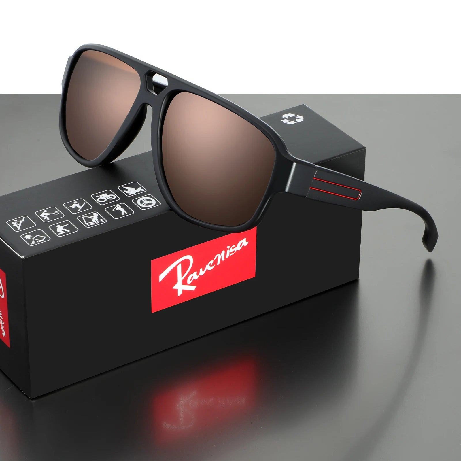 Sunglasses  for  Men or Women TR90 Glasses  Cool  Straightforward  Fashionable and  Classic  Polaerzed  UV400