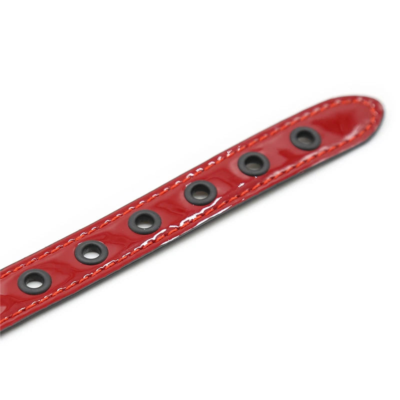 Adult Game SM Sex Toys PU Leather Open Mouth Gag Female Oral Fixation Mouth Stuffed Ball Flirting Bdsm Bondage Party Exotic Shop