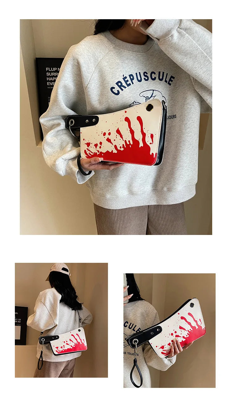 Small Purses And Handbags For Women Unique And Fun Design Leather Crossbody Shoulder Bag Knife Shaped Top Handle Bags Purse