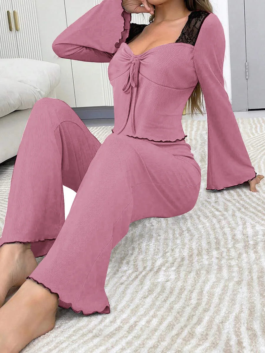 Sleep Shirts Pajamas for Women Pj Sets for Woman Pajama Pants Women's Sleep Wear Sexi Women's Home Clothes Nightgowns Pijama