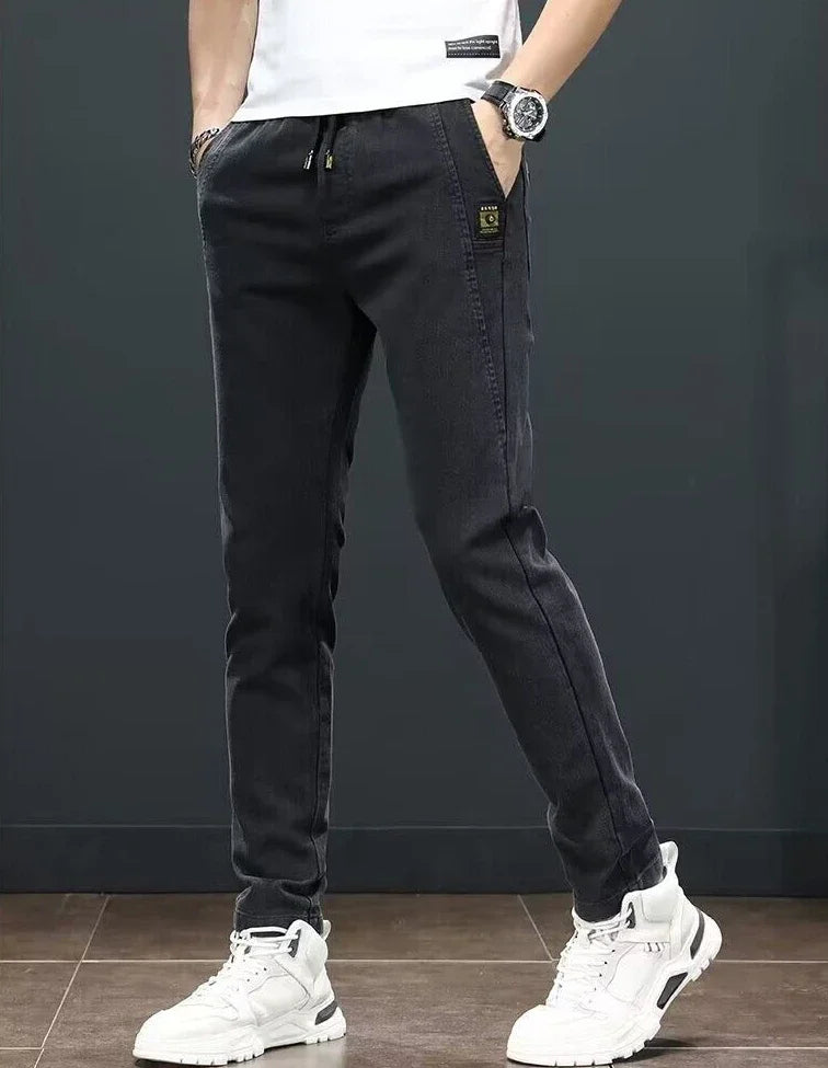 Straight Office Casual Pants Man Cotton Loose Summer Baggy Thin Business Trousers for Men Slacks High Quality Low Price Stylish