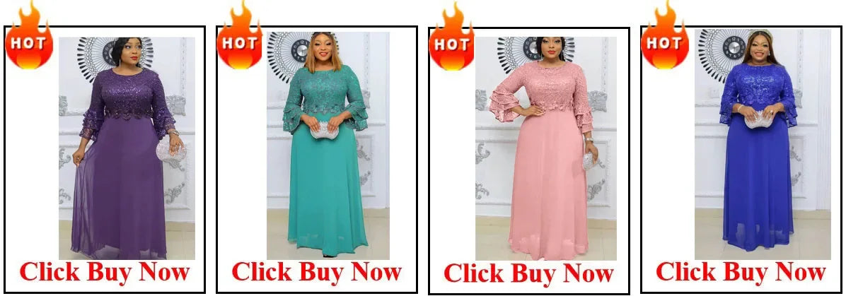Customized Luxury Vintage Dresses For Women Wedding Party Prom Evening Gown Long Sleeve Dress Dashiki Beaded Robe Turkey African