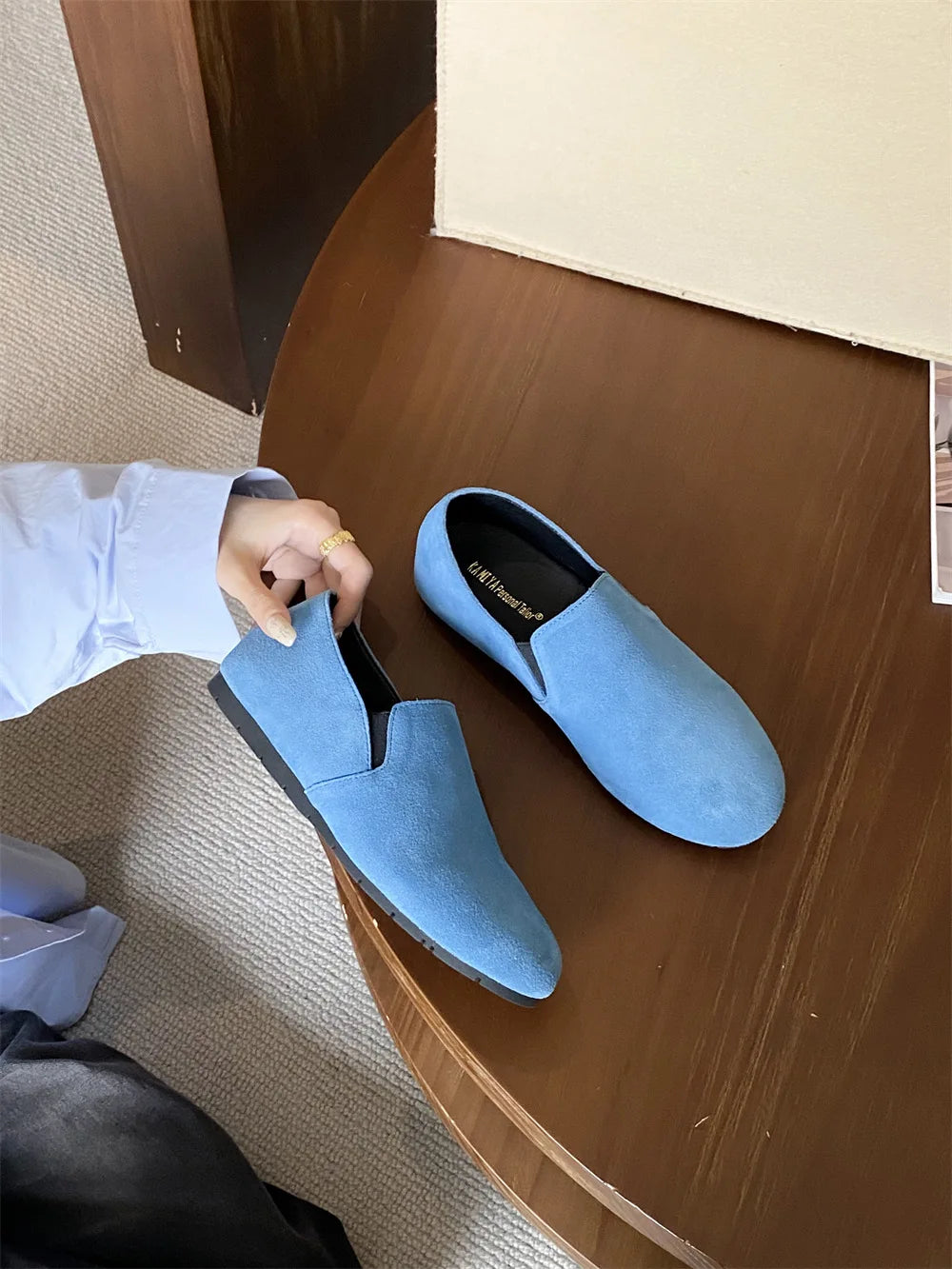 Women's Flat Shoes 2025 New Style Sports Shoes Women's Leather Casual Loafers Women Work Shoes Comfortable for Work Flats