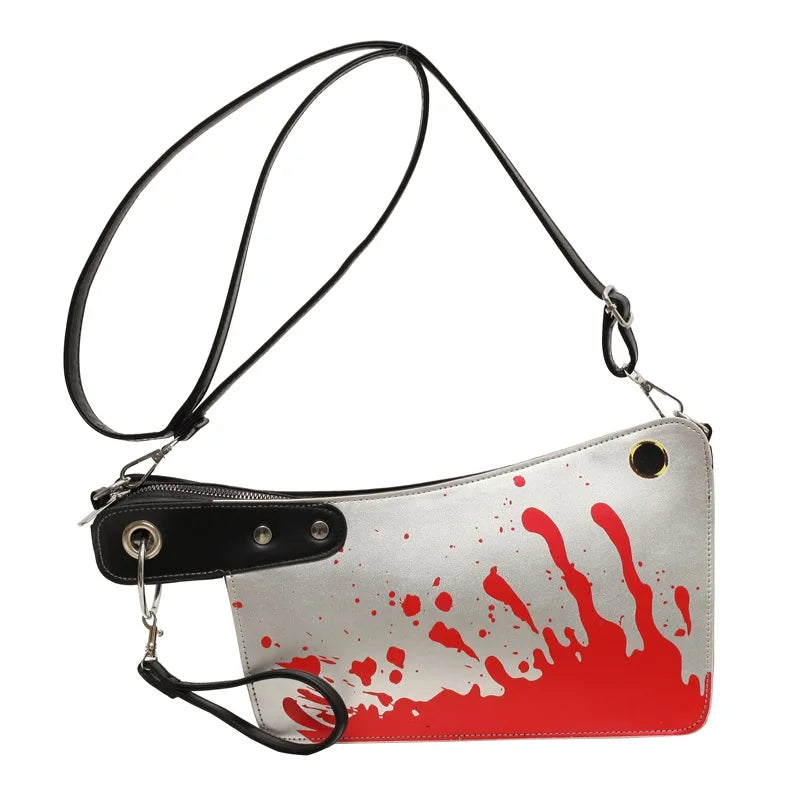 Small Purses And Handbags For Women Unique And Fun Design Leather Crossbody Shoulder Bag Knife Shaped Top Handle Bags Purse