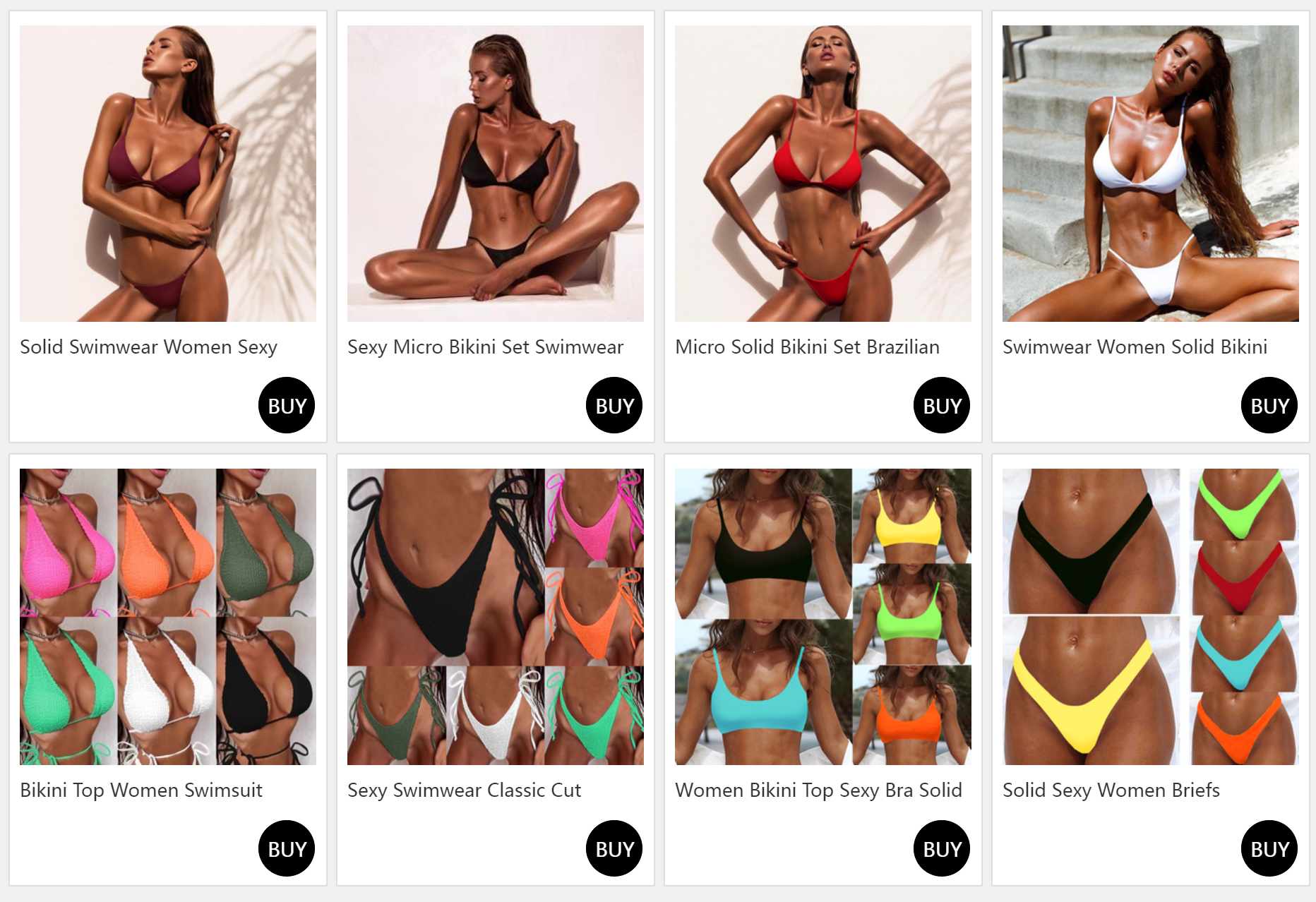 Solid Bathing Suit Summer Swimwear Women Thong Bikini Brazilian Biquinis Low Waist Swimsuit Push Up Swim Wear Bather Maillot