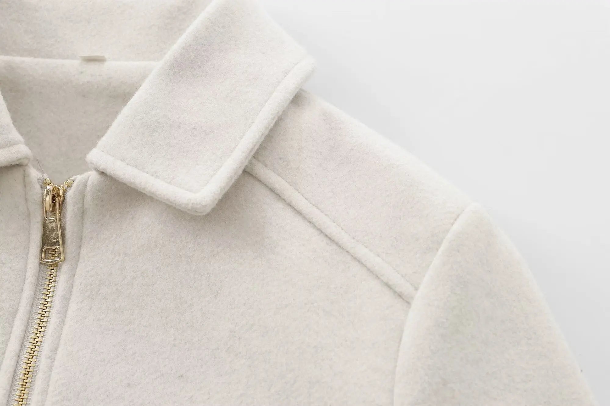 Women's Zipper Jacket Coat New Winter Long Sleeve Pocket Outerwear Coat Short Street Elegant Women's Jacket