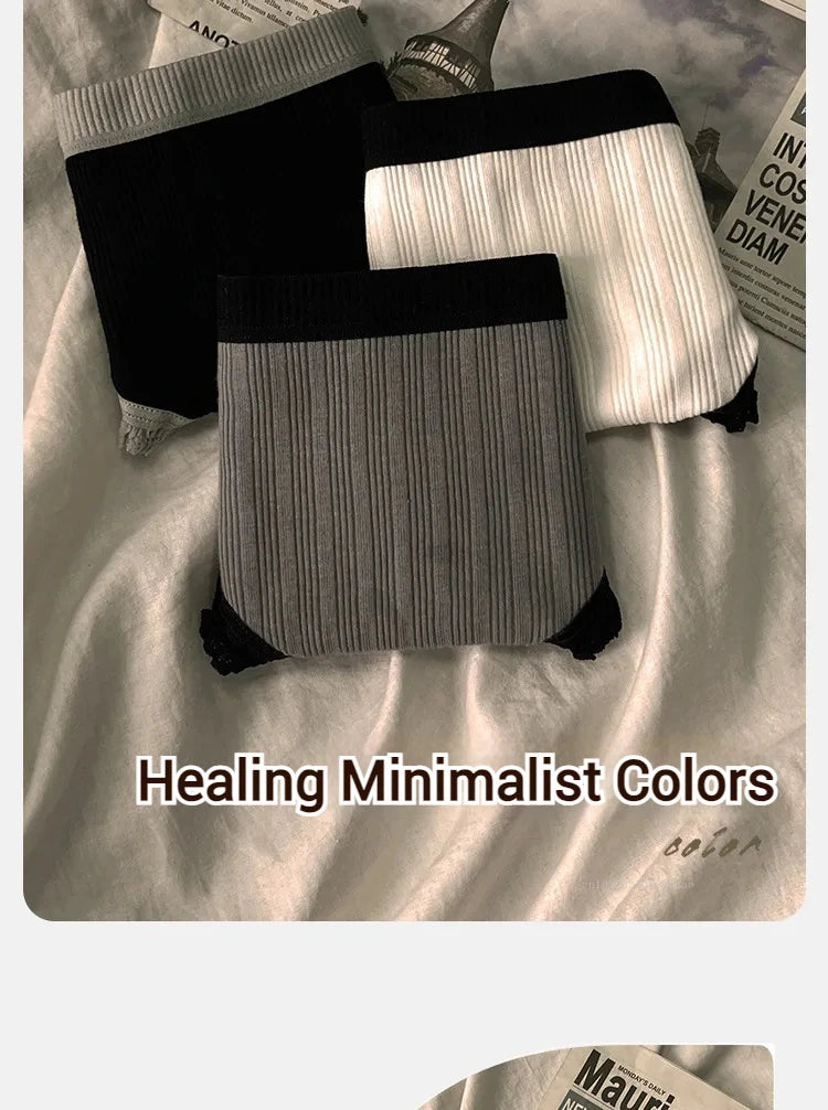 Pure Cotton Underwear for Women Female Breathable Mid-Waist Underpants Girls Solid Color Briefs Short Sexy Lingerie Нижнее Белье