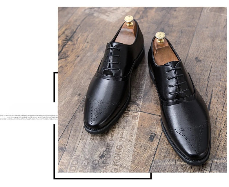 Wedding Shoes For Men Slip On Loafers Trend Tassels Leather Shoes Male Men’s Dress Shoes Business Shoes Men British Style Formal
