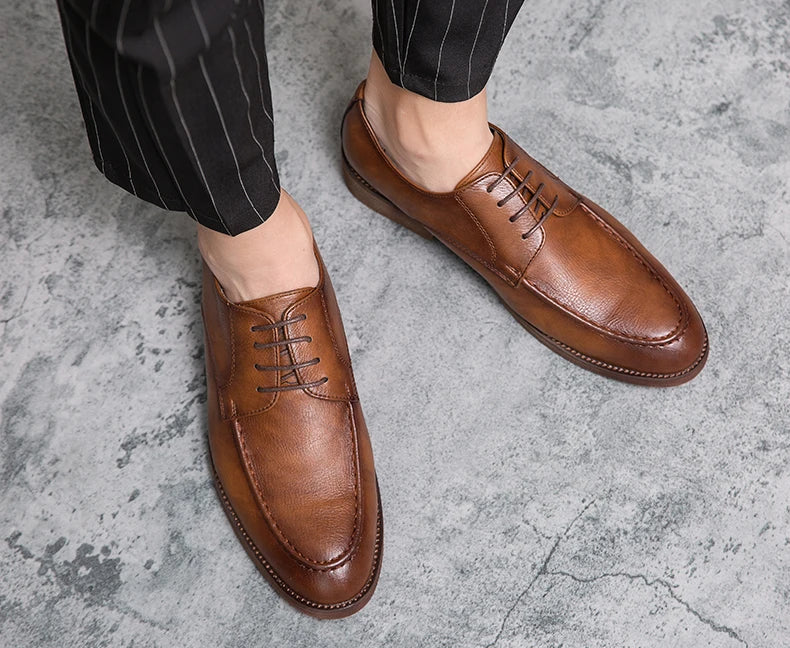 Men's Dress Shoes Classic Casual Business Leather Shoes Men Social Wedding Leather Shoes For Men Oxfords Formal Leather Shoes
