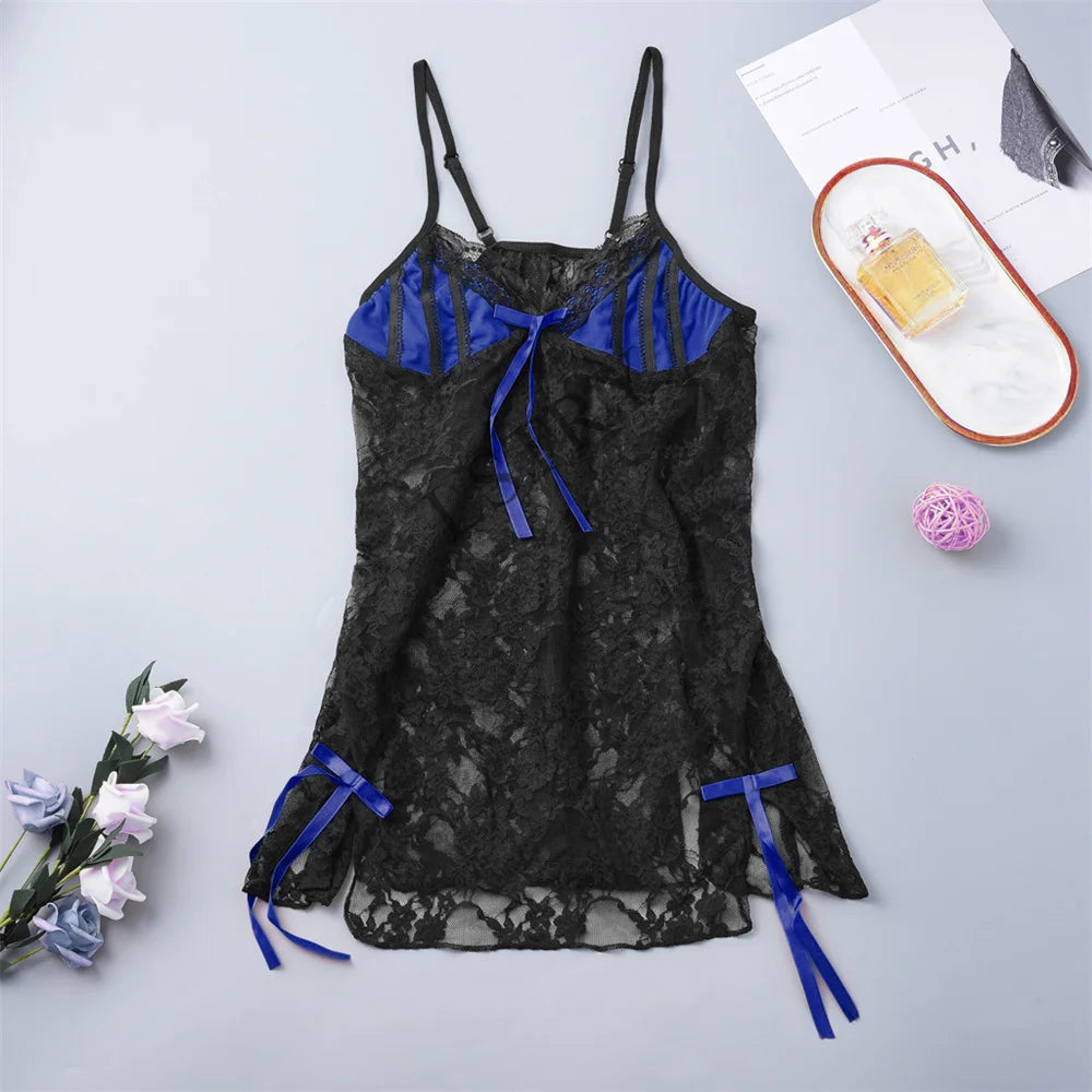 Erotic Lingerie Women Sexy Lingerie Lace Nightwear Dress Embroidery Lace Sexy Lady Lenceria Sexy Sleepwear Women Sex Products