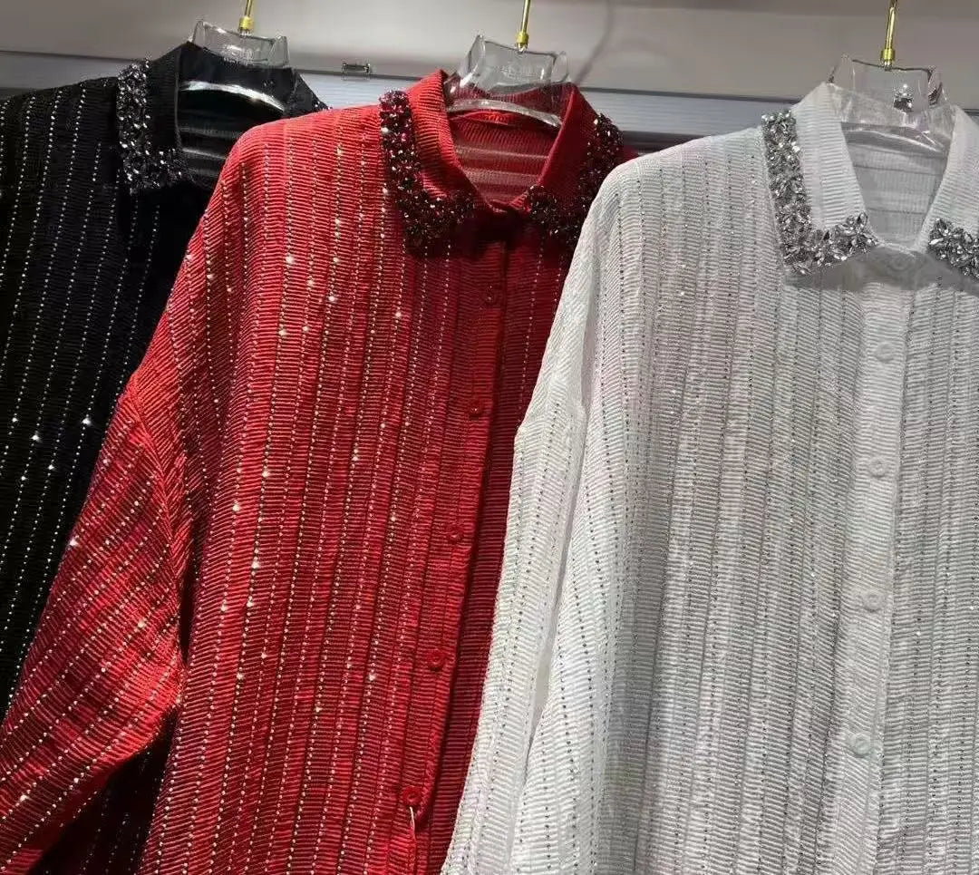 Woman Clothes Autumn Luxury Women's Shirts & Blouses Woman Blouses Female Clothing Long Sleeve Loose Casual High Street Top