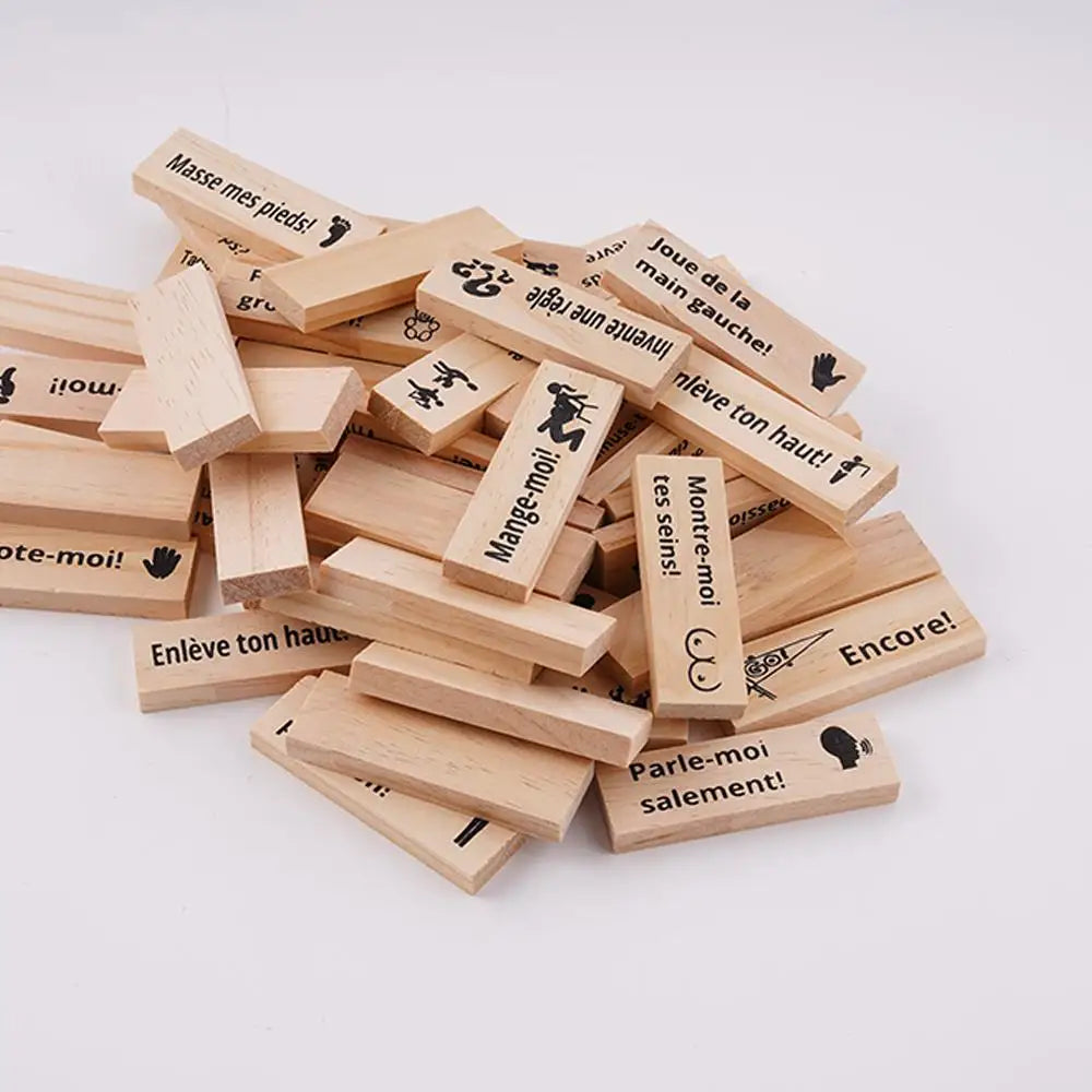 Block Tower Game For Adults Sex Toys Wooden Block For Tumbling Tower Stacking Games Erotica Party SM Block
