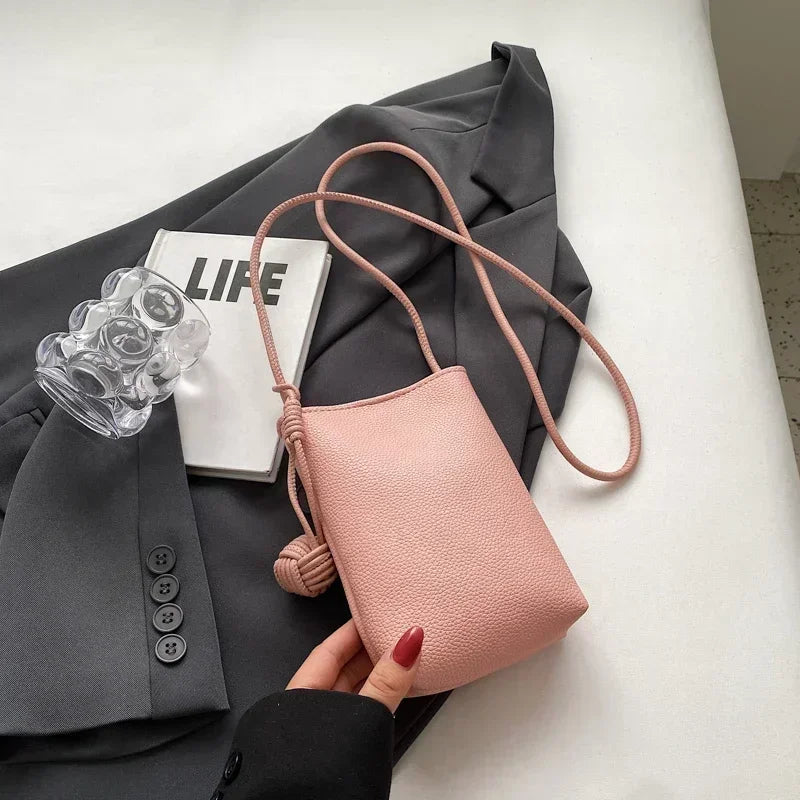 Women Handbags Female PU Leather Shoulder Bags Simple Large Capacity Crossbody Bags Portable Phone Purse Vacation Travel