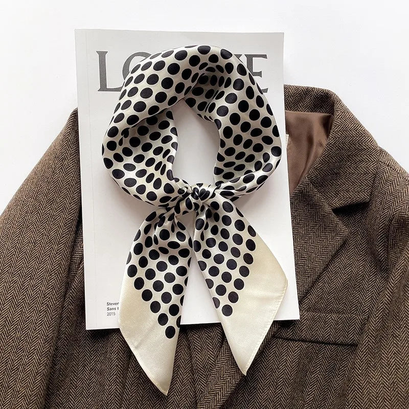 100% Silk Scarf Women Mulberry Luxury High Quality Square Fashion Print Hair Neckerchief Lady Shawl Wraps Hijab Bandana Scarves