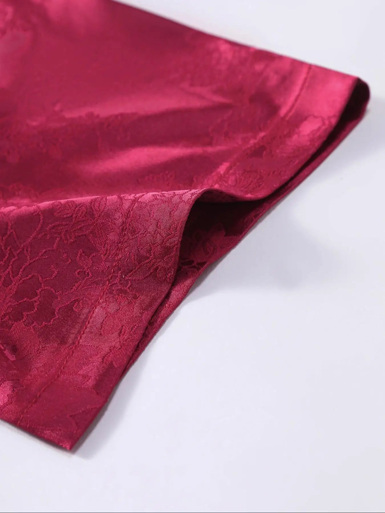 Men's Embroidered Shirt  Short Sleeve Shirt Casual Summer Beach Button Down Shirts