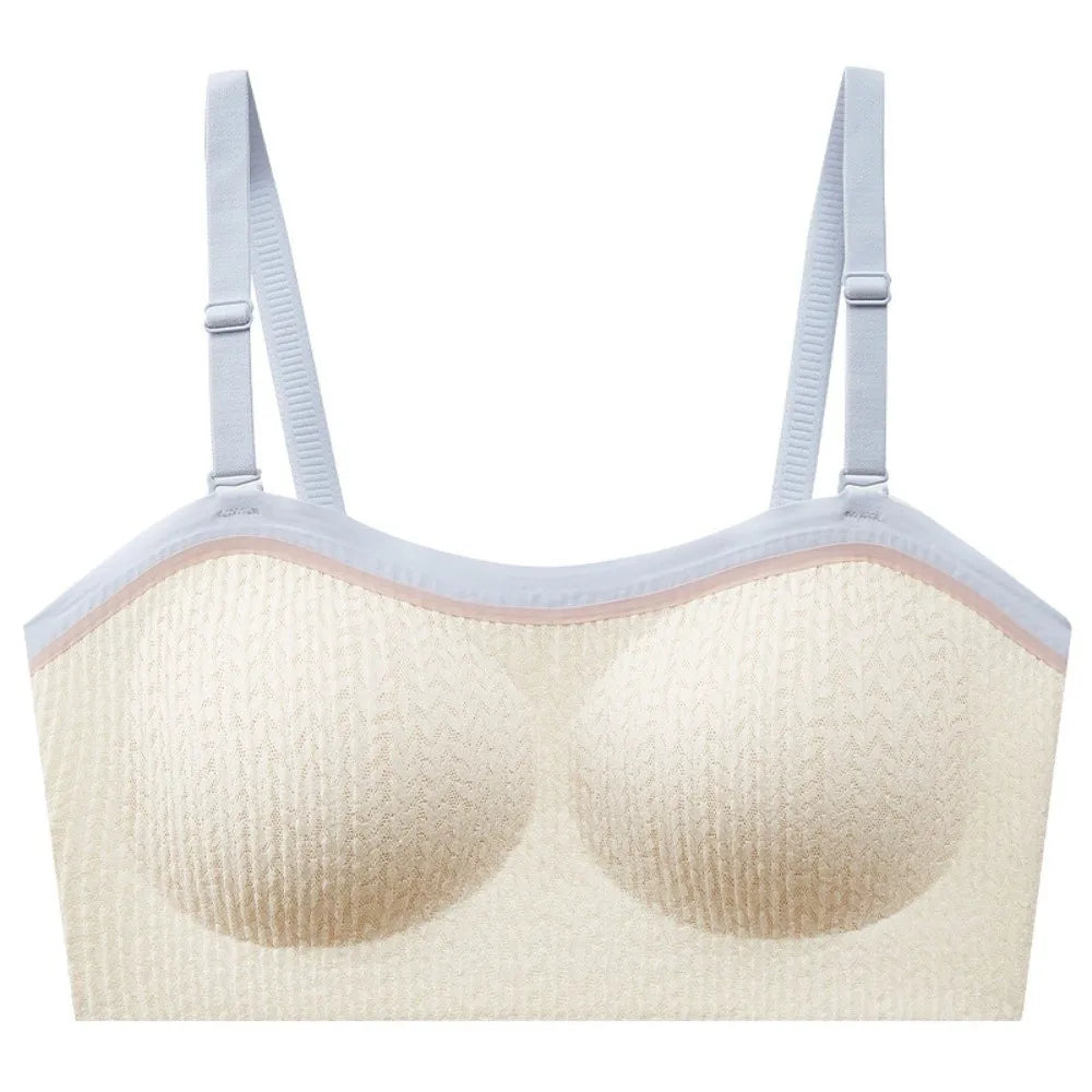 Lingerie Adjustable Wireless Bra Elastic Traceless Close-fitting Push Up Underwear Anti-sagging Gathered Breasts