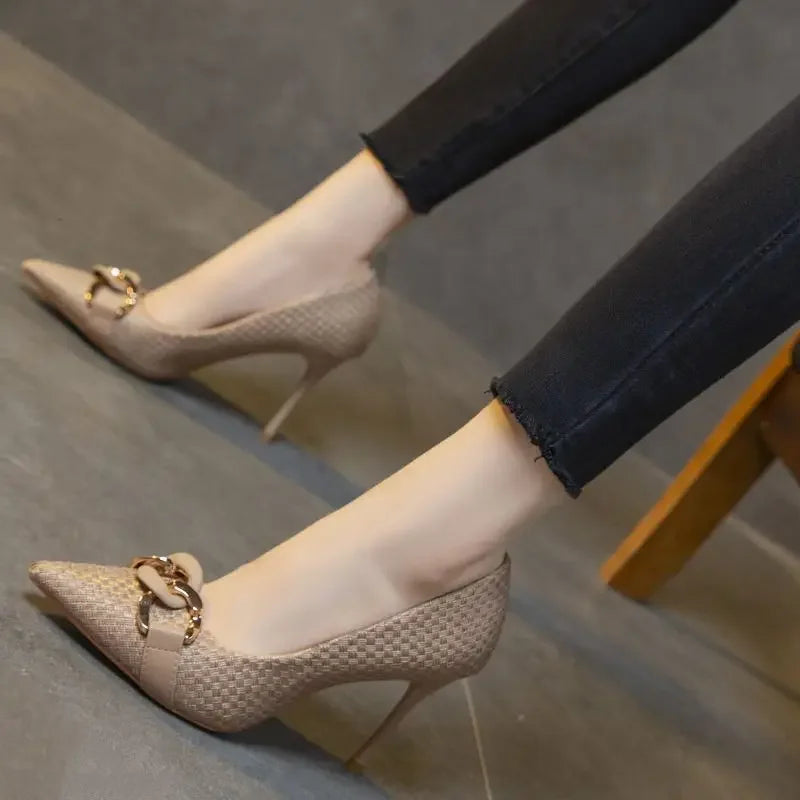 Women's Shoes High Heels Ladies Pumps Casual On Heeled Non Slip Chic And Elegant Hot Trendy Low Price Wholesale Lastest