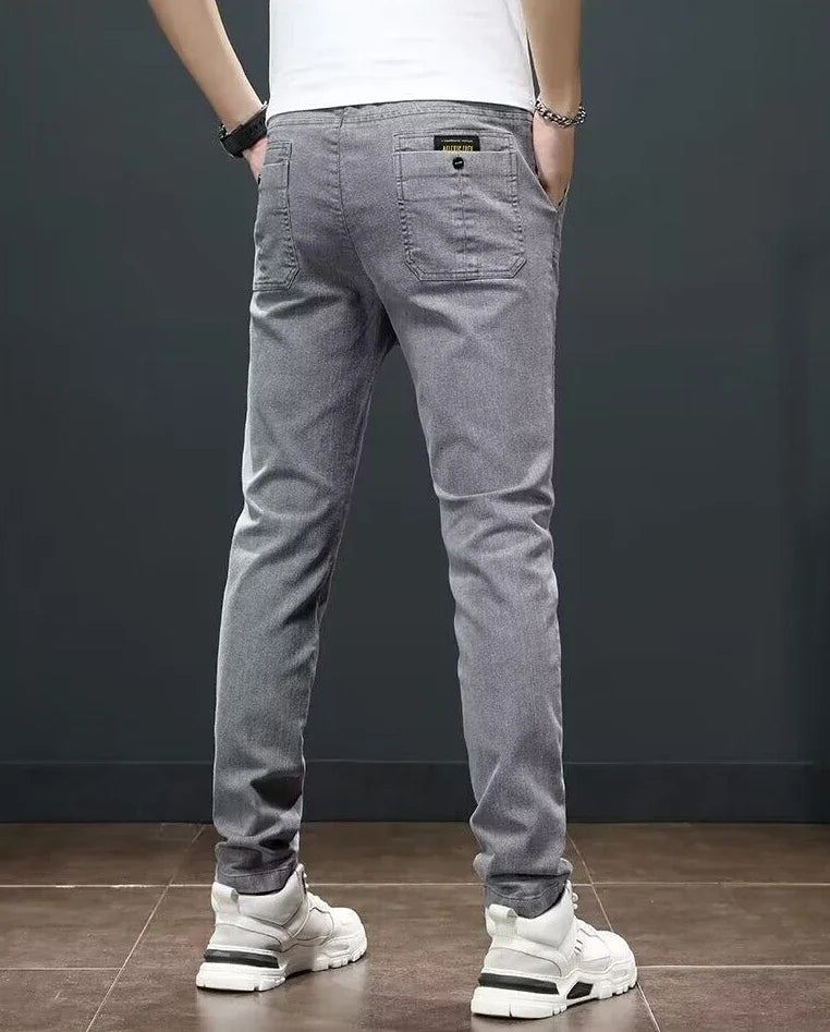 Straight Office Casual Pants Man Cotton Loose Summer Baggy Thin Business Trousers for Men Slacks High Quality Low Price Stylish