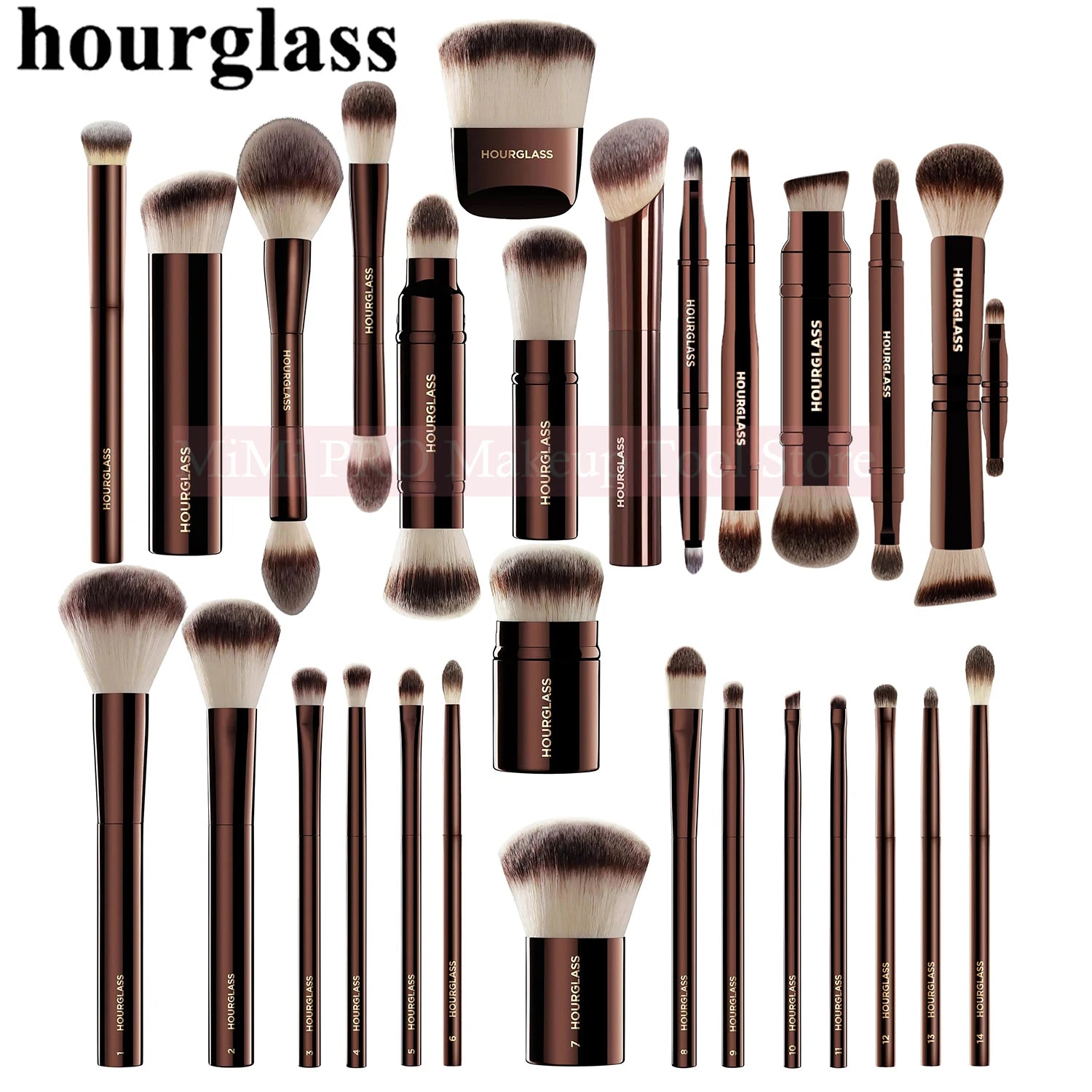 Makeup Brushes Powder Foundation Blush concealer Brush Eyeshadow Liner Smudge Brush Makeup Tool with Box single