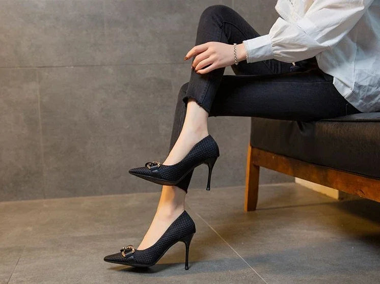 Women's Shoes High Heels Ladies Pumps Casual On Heeled Non Slip Chic And Elegant Hot Trendy Low Price Wholesale Lastest