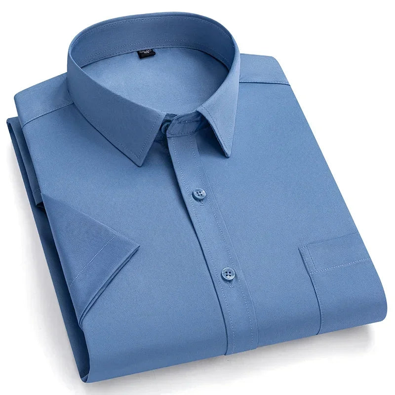 Lynett Lamar Men's Non-Iron Short Sleeve Stretch Shirt — Smart Casual Summer