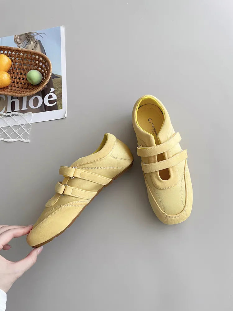 Flats Women's Sports Shoes Fashion Sneakers Casual Shallow Loafers Shoes Walking Ballet Shoes Trend Cozy Zapatillas De Mujer